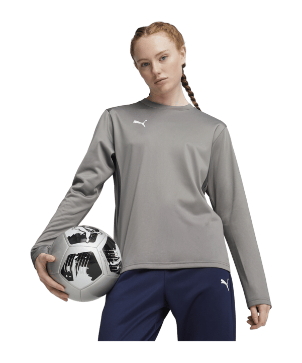 PUMA teamGOAL Training Sweatshirt Damen Grau F13 - grau