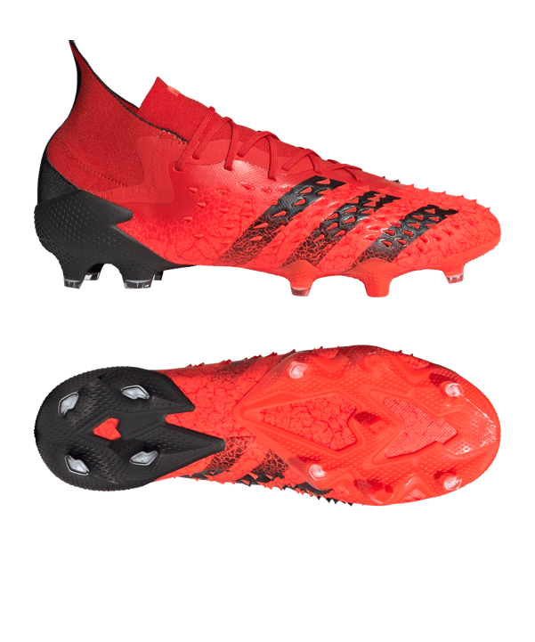 adidas Predator FREAK.1 FG Meteorite Rot Schwarz - rot