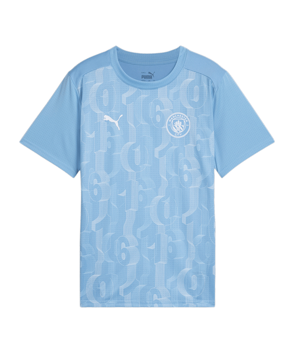 PUMA Manchester City Prematch Shirt 24/25 Kids F21 - blau