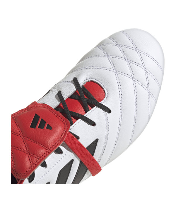 adidas COPA Gloro FG Weiss Rot Schwarz - weiss