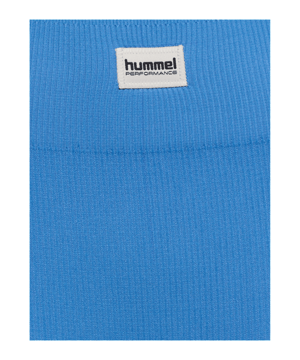 Hummel Pulse Seamless Rib MW Tight Damen Blau F4245 - blau