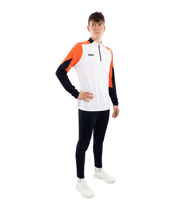JAKO Dynamic Ziptop Sweatshirt Weiß F026 - weiss