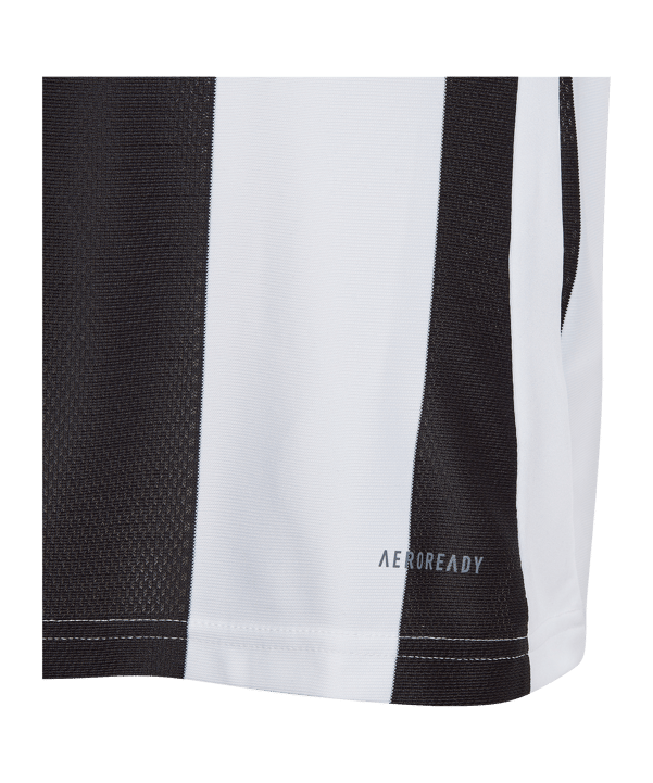 adidas Striped 24 Trikot Kids Weiss Schwarz - weiss