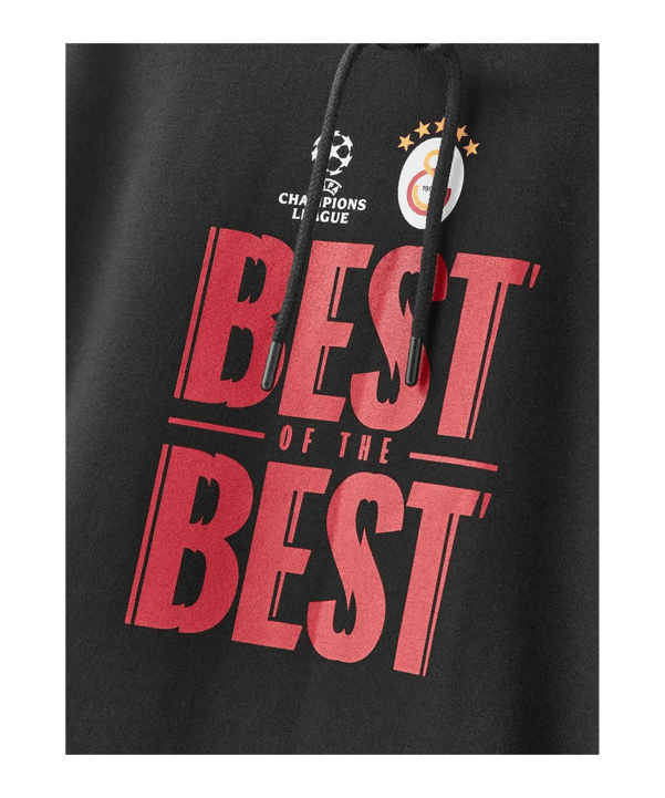 Galatasaray Istanbul UCL Sweatshirt à capuche Noir - noir