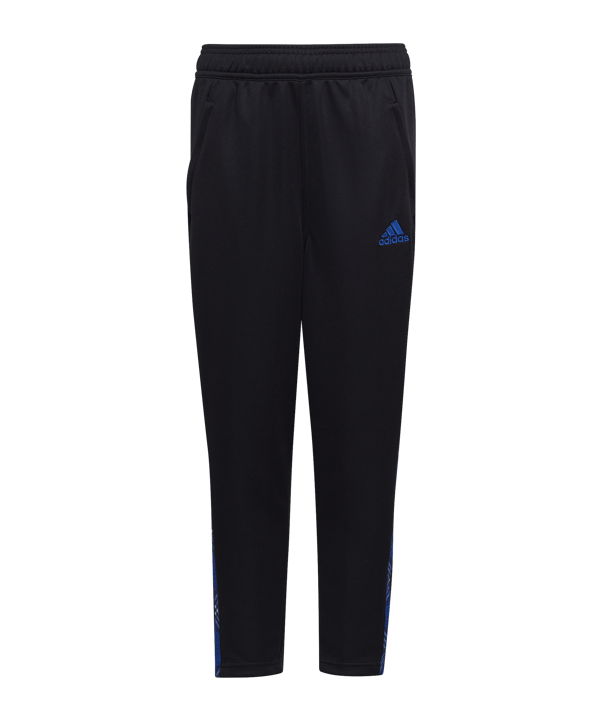 adidas Tiro 7/8 Trainingshose Kids Schwarz Blau - schwarz