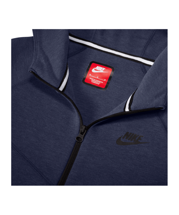 Nike Tech Fleece Jacke Kids Blau Schwarz F473 - blau