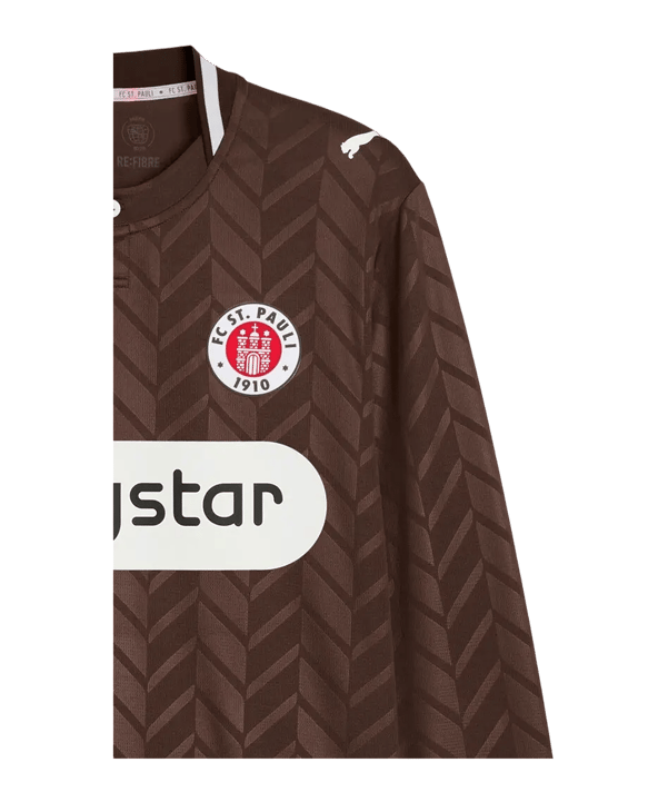 PUMA FC St. Pauli Trikot Langarm Home 2026/2027 Braun F01