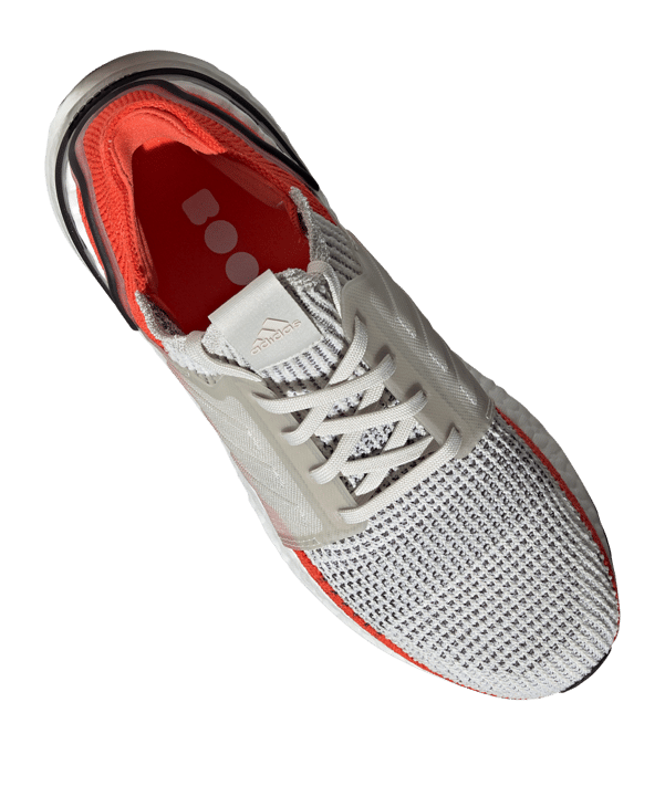 adidas Ultra Boost 19 Running Weiss Rot - weiss