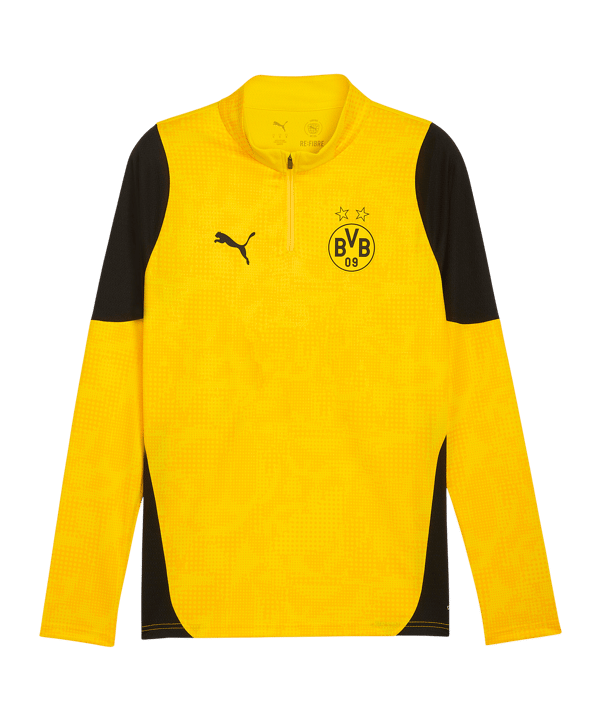 PUMA Borussia Dortmund Training 1/4 Zip Sweatshirt Gelb F01 - gelb