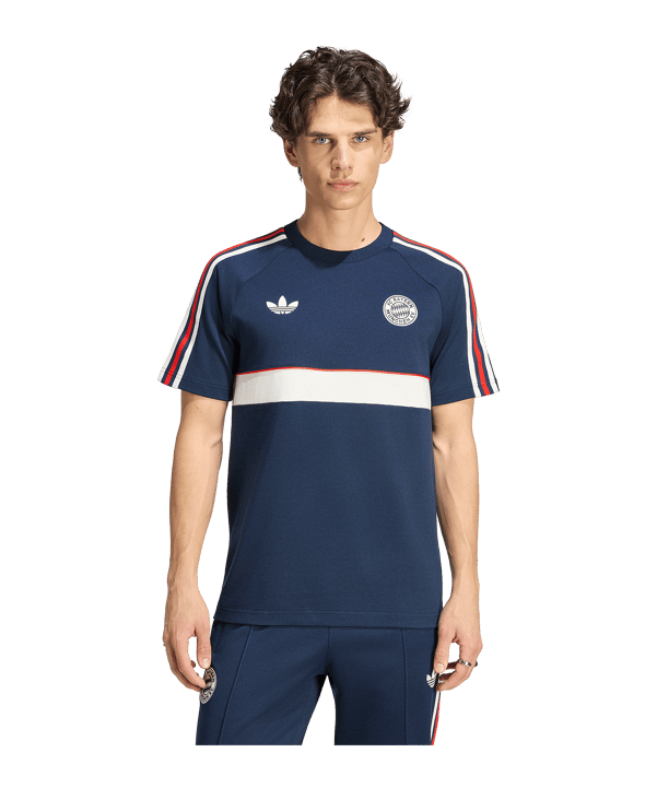 adidas Originals FC Bayern München T-shirt Blauw - blauw