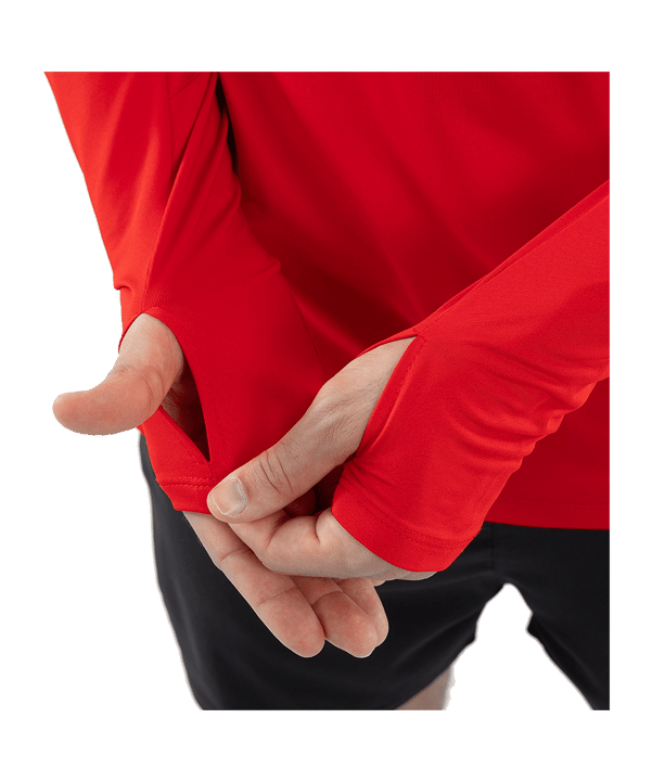 JAKO ZipTop Light Flow Sweatshirt Rot F100 - rot