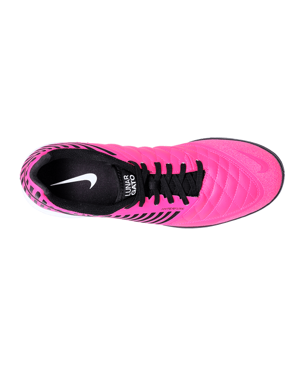 Nike Lunar Gato II Futsal IC Pink Schwarz F605 - rosa