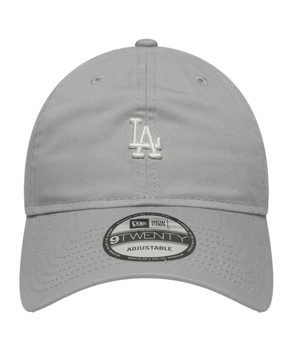 New Era MLB Los Angeles Dodgers Mini Logo Washed 9Twenty Cap Grau - grau