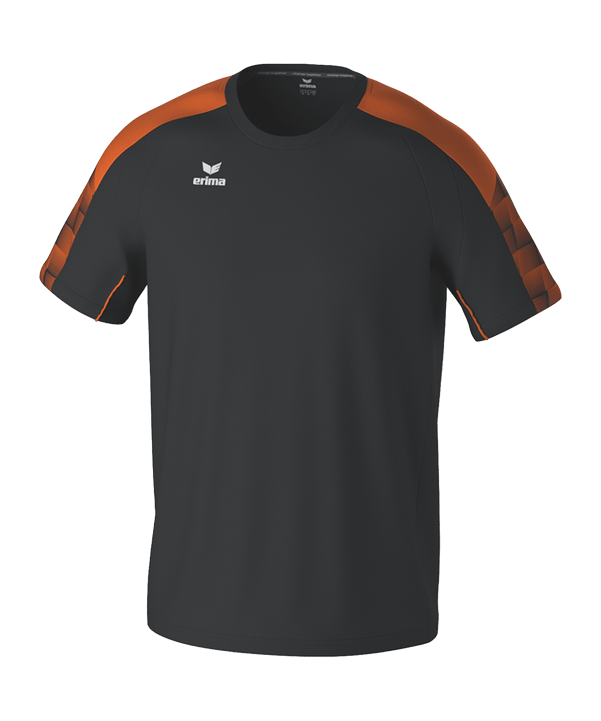 Erima Evo Star T-Shirt Kids Schwarz Fschwarzorange - schwarz