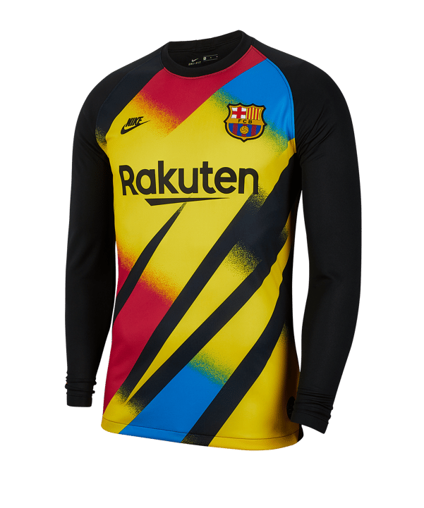 Nike FC Barcelona TW-Trikot langarm UCL Gelb F720 - gruen