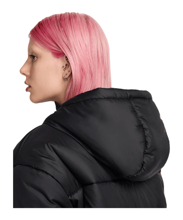 Nike Synthetic Puffer Jacke Damen Schwarz F010 - schwarz