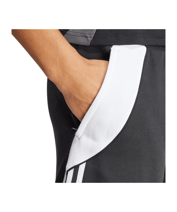 adidas Tiro 24 Trainingsshort Schwarz Weiss - schwarz