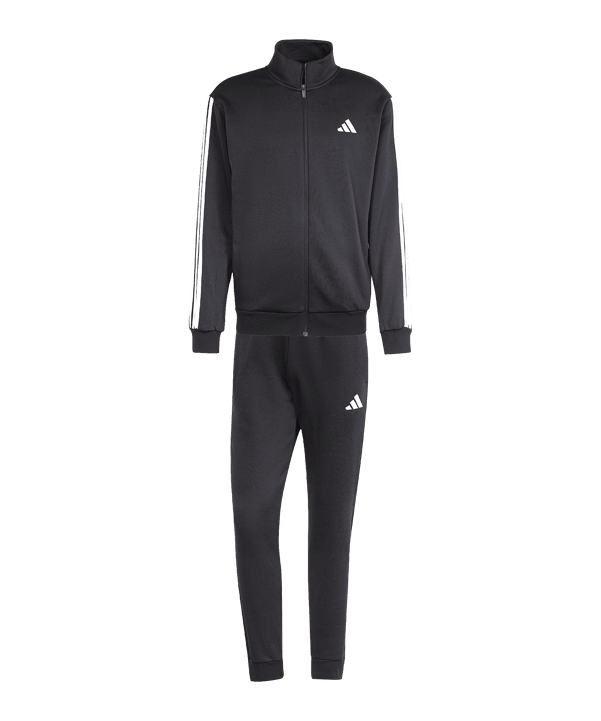 adidas 3 Stripes Trainingsanzug Schwarz - schwarz
