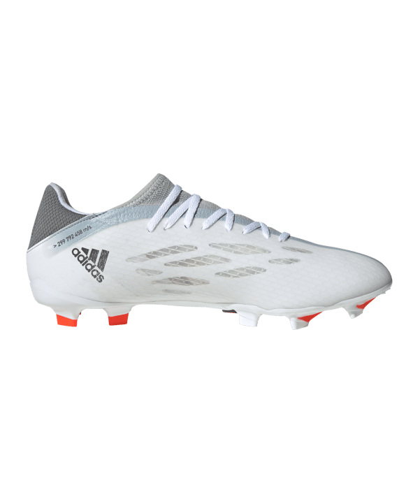 adidas X SPEEDFLOW.3 FG White Spark Weiss Grau Rot - weiss