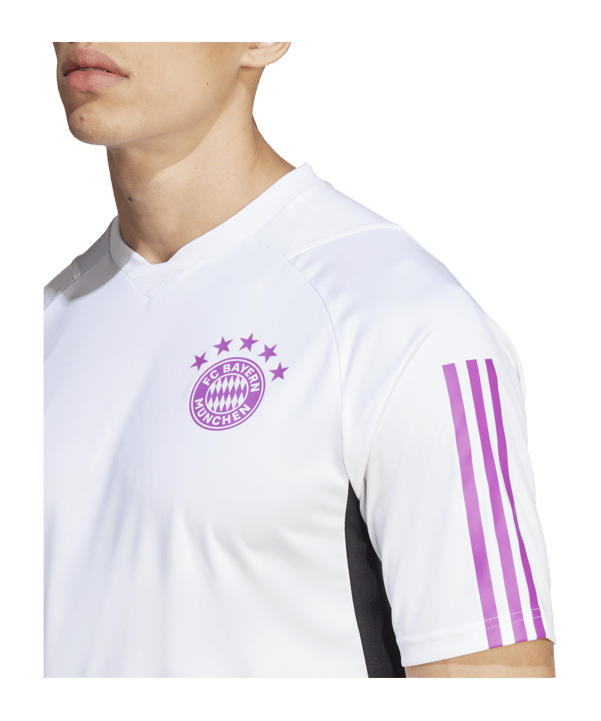 adidas FC Bayern München Trainingsshirt Weiss - weiss