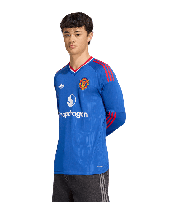 adidas Manchester United Shirt met lange mouwen Away 2026/2027 Blauw - blauw