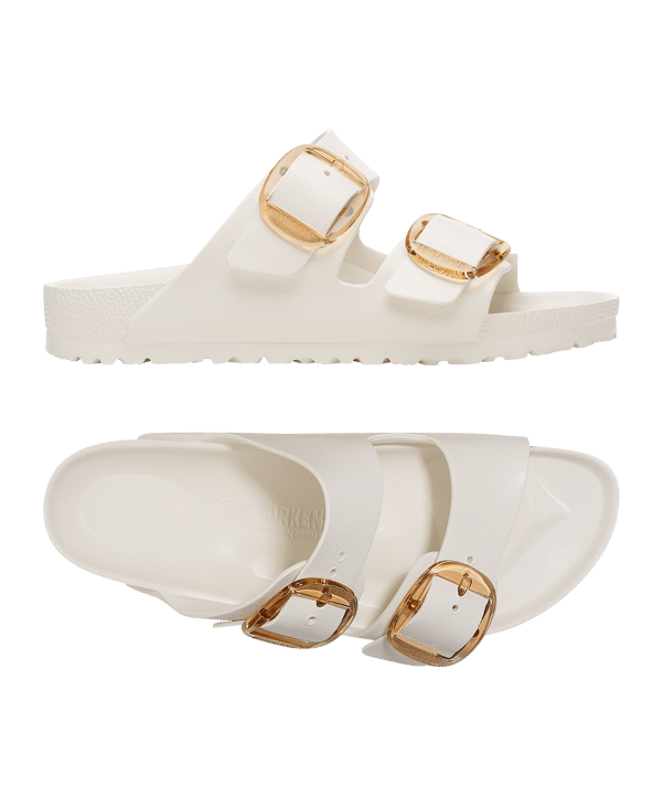 Birkenstock Arizona Big Buckle EVA schmal Donna Bianco - bianco