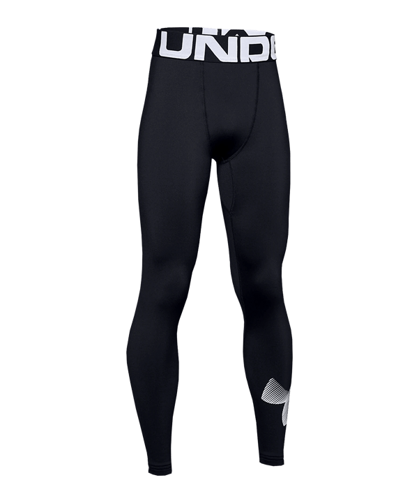 Under Armour ColdGear Leggings Kids Schwarz F001 - schwarz
