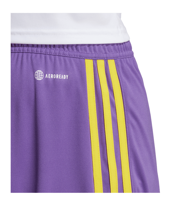 adidas Tiro 23 Short Lila Gelb - lila