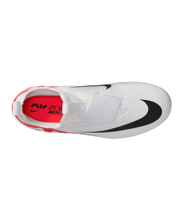 Nike Jr Air Zoom Mercurial Vapor XV Academy FG/MG Ready Kids Rot Weiss Schwarz F600 - rot