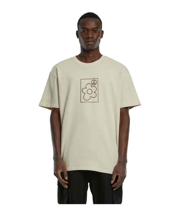 Mister Tee More Peace O T-Shirt Beige - beige