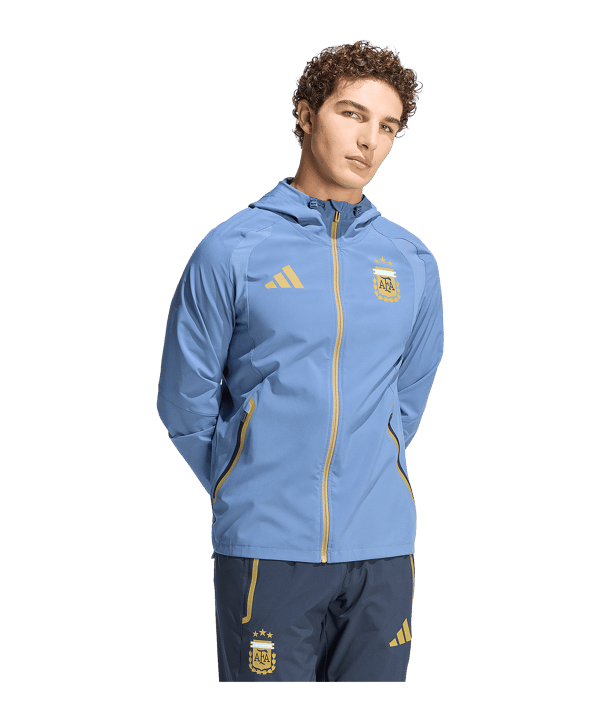 adidas Argentinien Tiro Travel Windjacke Blau - blau