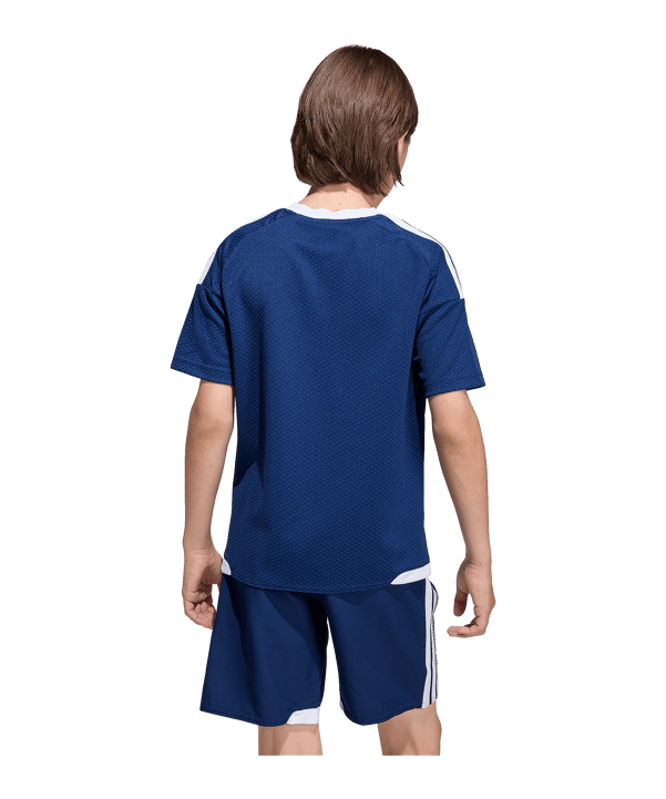 adidas Tiro 26 Competition Trikot Kids Dunkelblau - weiss