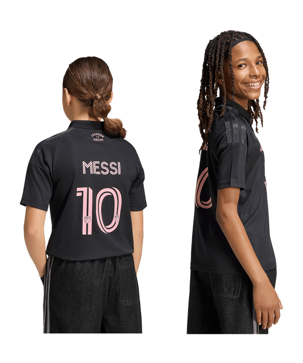 adidas Inter Miami Messi Trikot Away 2026/2027 Kids Schwarz - schwarz