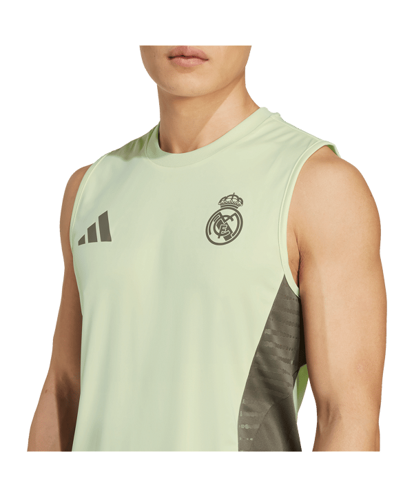 adidas Real Madrid Sleeveless Trainingsshirt Grün - gruen
