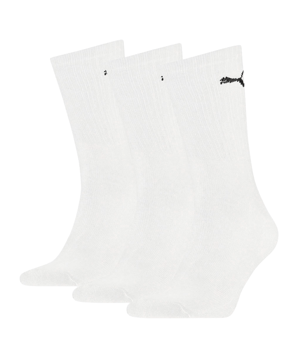 PUMA Short Crew 3er Pack Socken Weiss F300 - weiss