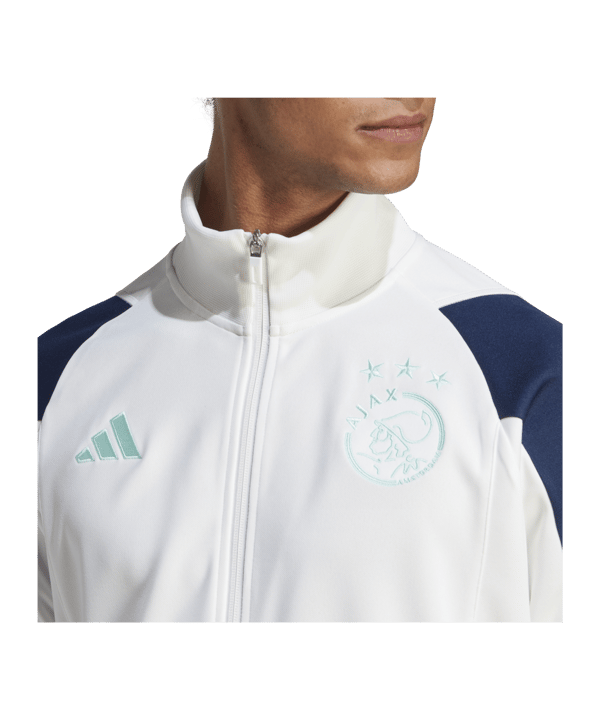 adidas Ajax Amsterdam Trainingsanzug Kids Weiss - weiss