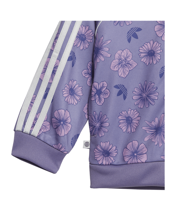 adidas Originals Floral Sweat Suit Set Purple - lila