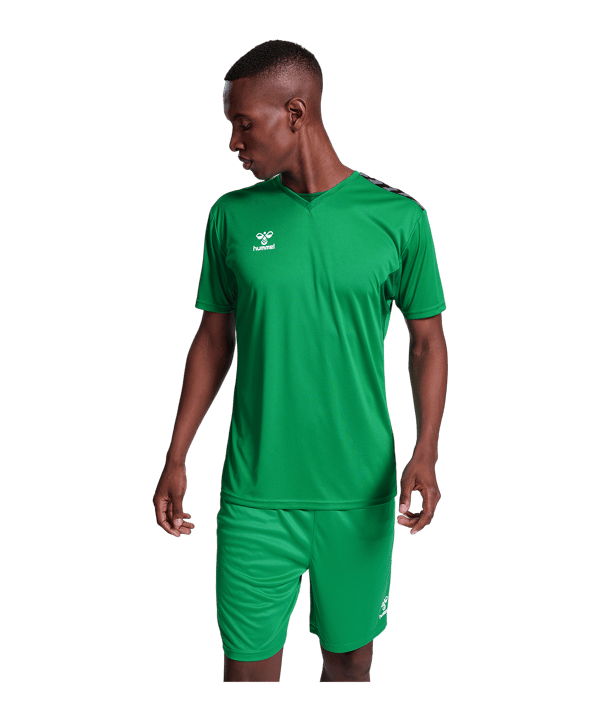 Hummel hmlAuthentic Poly Trikot Grün F6235 - gruen