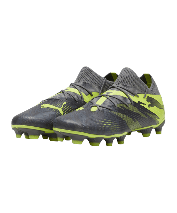 PUMA FUTURE 7 Match Rush FG/AG Grau Grün F01 - grau