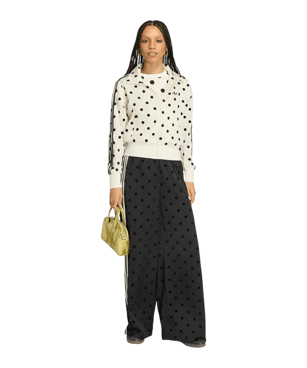 adidas Originals Satin Polka Dots Jacke Damen Weiß - weiss