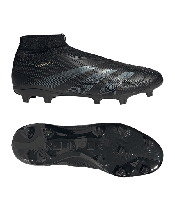 adidas Predator League LL FG Dark Spark Schwarz Grau - schwarz