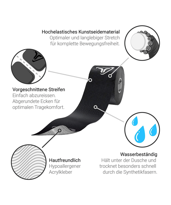Truetape Athlete Edition True Tape Schwarz - schwarz