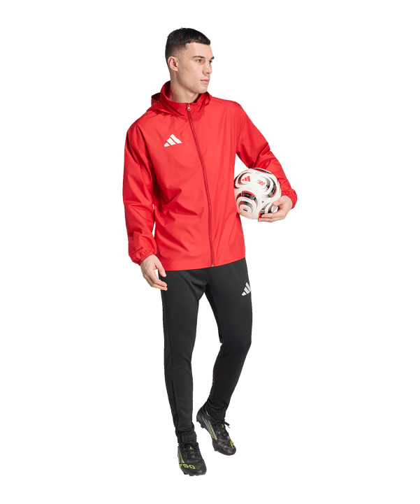 adidas Entrada 26 Regenjacke Rot - rot
