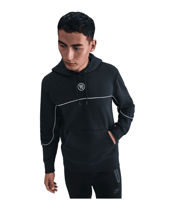 Nike Club T90 Hoody Schwarz F010 - schwarz