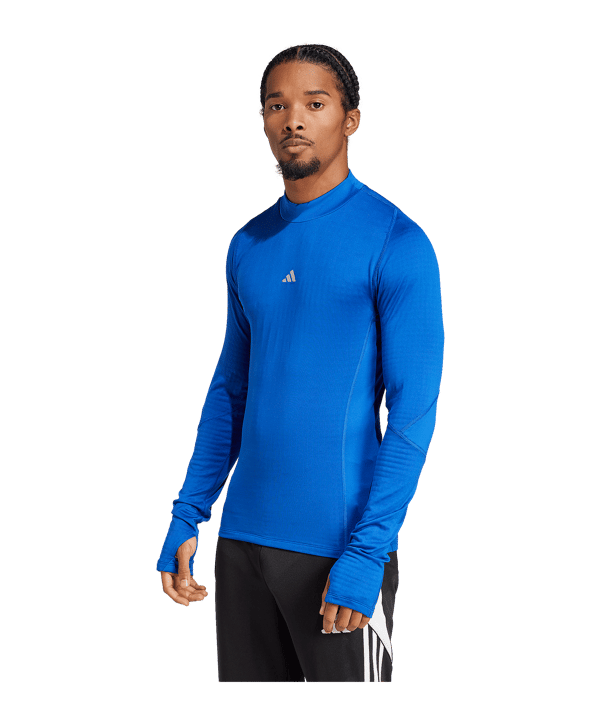 adidas Techfit COLD.RDY Longsleeve Blau - blau