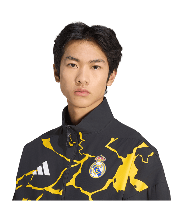 adidas Real Madrid Avengers Anthem Jacke Schwarz - schwarz