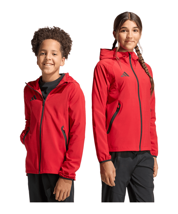 adidas Tiro Travel Windjacke Kids Rot - rot