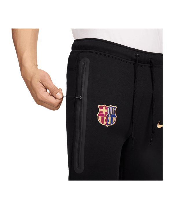 Nike FC Barcelona Tech Fleece Jogginghose Schwarz F010 - schwarz