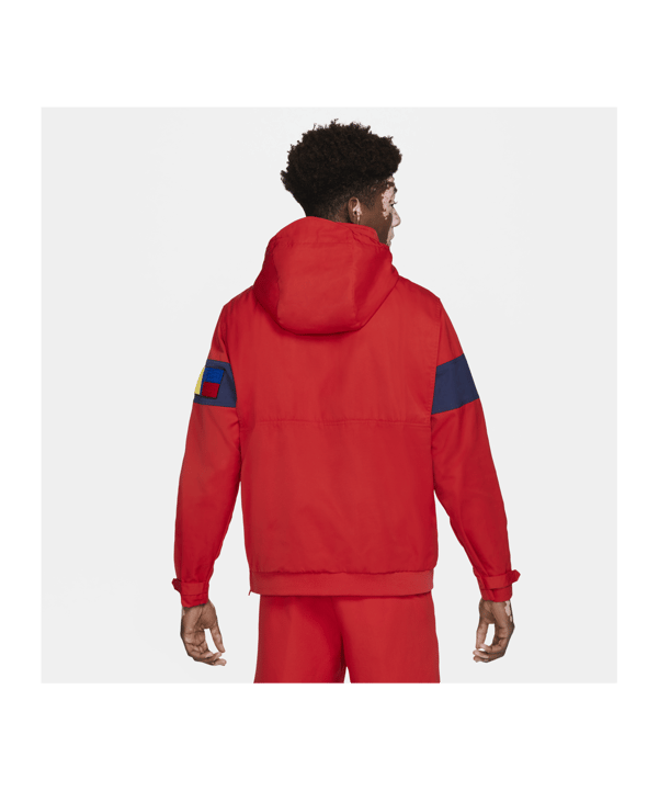 Nike Reissue Walliwaw Woven Jacke Rot F657 - rot