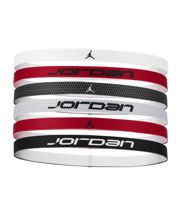 Jordan Elastic Sport 6 PK Printed Stirnband Weiß F117 - weiss